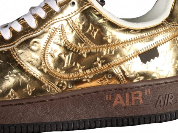 2022 Louis Vuitton x Air Force 1 Low Metallic Gold (Unisex)