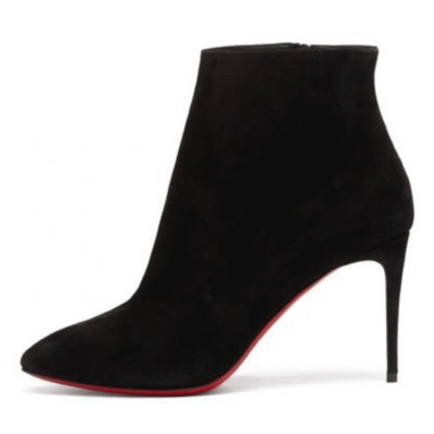 Ladies Christian Louboutin Black Suede Bootie