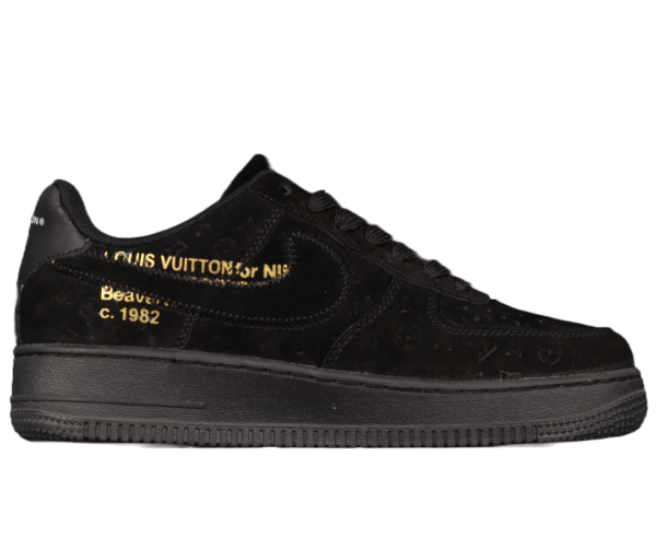 2022 Louis Vuitton x Air Force 1 Low 'Triple Black Gold' (Unisex) (SPECIAL LIMITED EDITION)