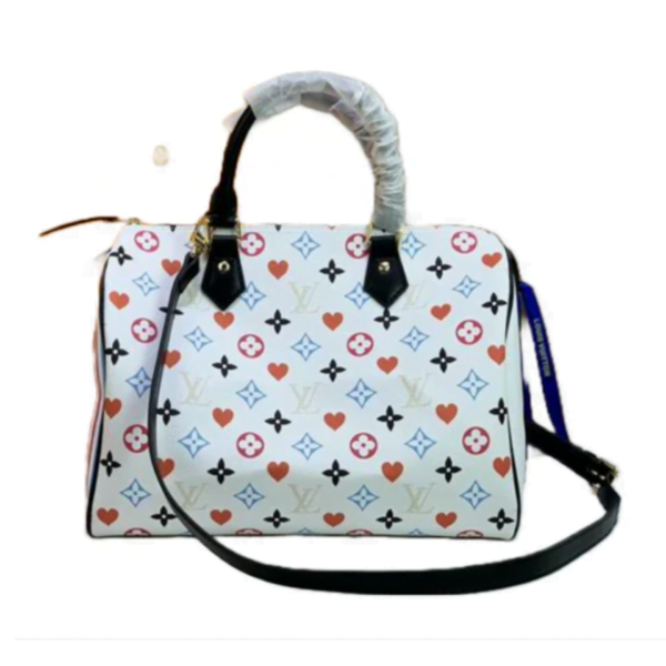 Louis Vuitton Speedy Bandolier 25 Game On White Rainbow Navy Shoulder Bag