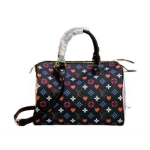 Louis Vuitton Speedy Bandolier 25 Game On Black Rainbow Navy Shoulder Bag