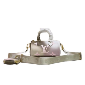 Louis Vuitton Luxury Monogram Ash Pink Rainbow Navy Shoulder Bag