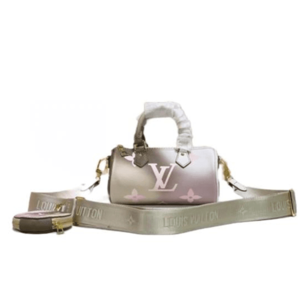 Louis Vuitton Luxury Monogram Ash Pink Rainbow Navy Shoulder Bag