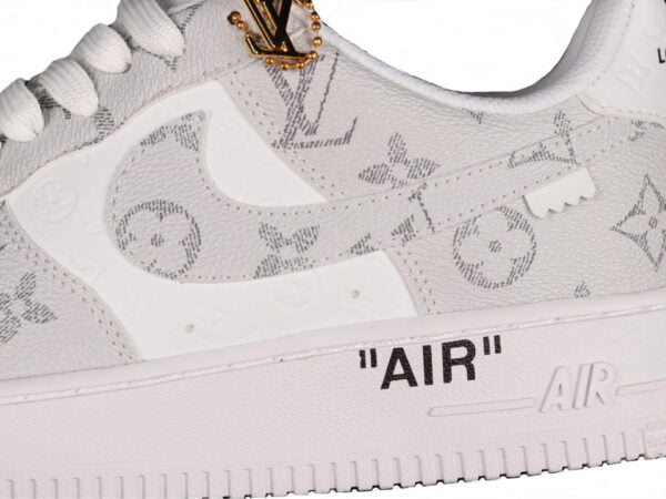 2022 Louis Vuitton x Air Force 1 Low Silver White Monogram (Unisex)