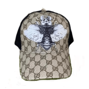 Gucci Bumblebee Print GG Supreme Baseball Cap 080328