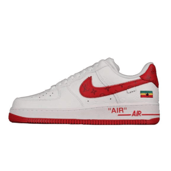 2022 Louis Vuitton x Air Force 1 Low White Red (Unisex)