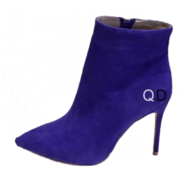 Ladies Christian Louboutin Blue Suede Bootie