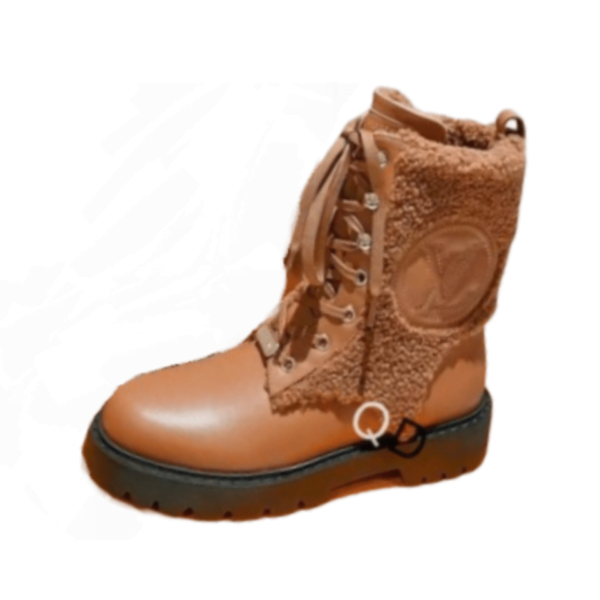 Ladies Louis Vuitton Brown Territory Flat Ranger Boot