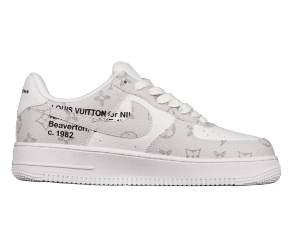 2022 Louis Vuitton x Air Force 1 Low Silver White Monogram (Unisex)