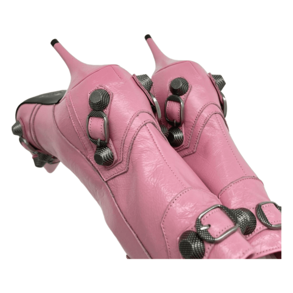 Ladies Balenciaga Pink Cagole 90mm Bootie