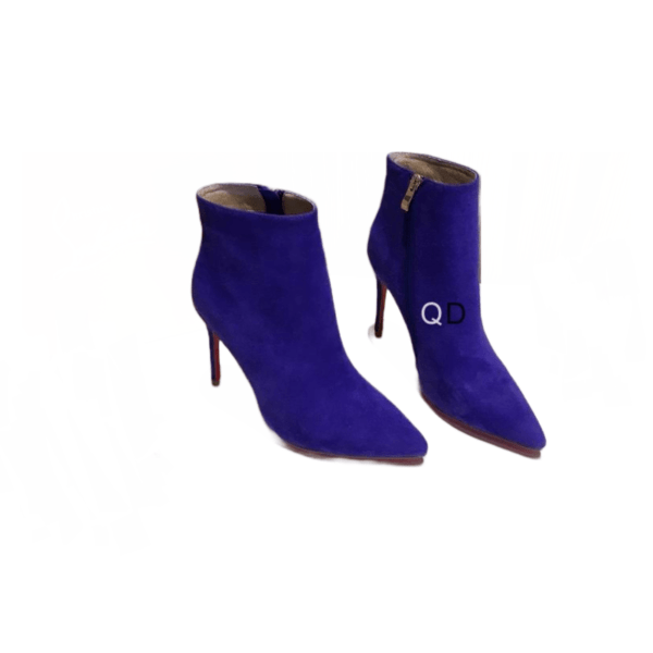 Ladies Christian Louboutin Blue Suede Bootie