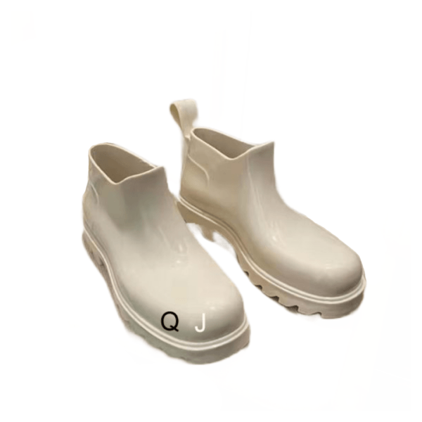 Ladies Bottega Veneta Sea Salt Stride Waterproof Rain Boot