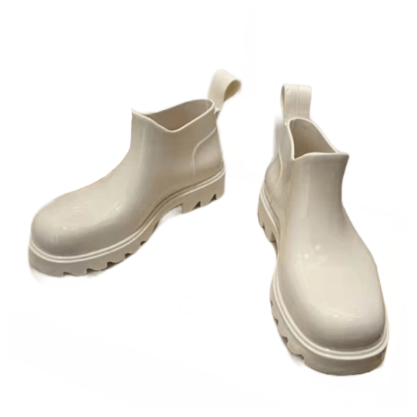 Ladies Bottega Veneta Sea Salt Stride Waterproof Rain Boot