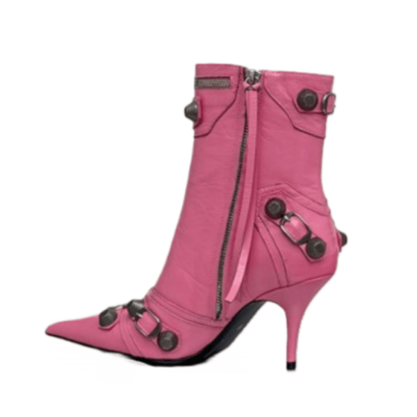 Ladies Balenciaga Pink Cagole 90mm Bootie