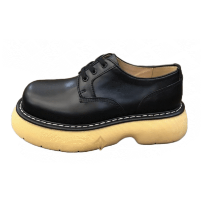 Bottega Veneta Black Beige Swell Boot (Unisex)