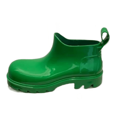 Ladies Bottega Veneta Green Stride Waterproof Rain Boot