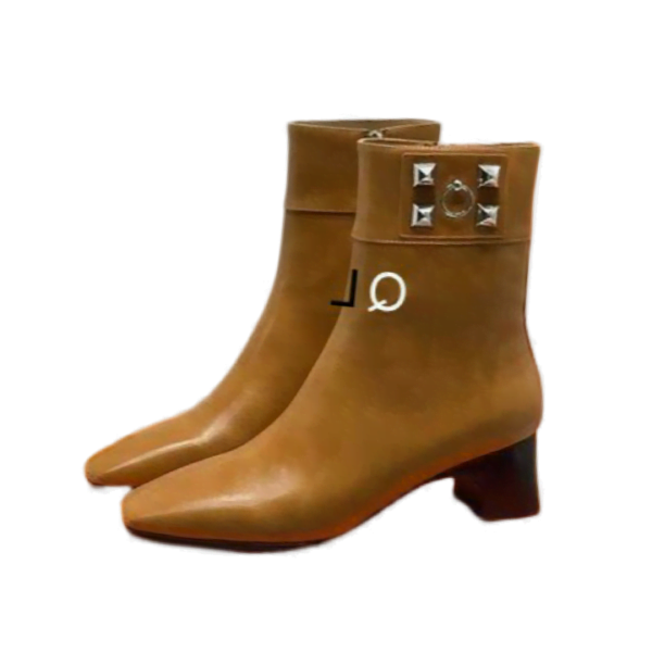 Ladies Hermes Beige Decouverte 50 Ankle Bootie