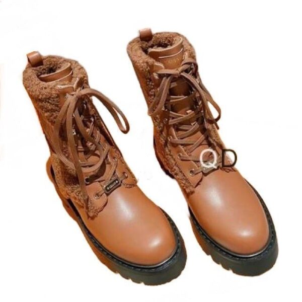 Ladies Louis Vuitton Brown Territory Flat Ranger Boot