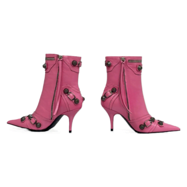 Ladies Balenciaga Pink Cagole 90mm Bootie