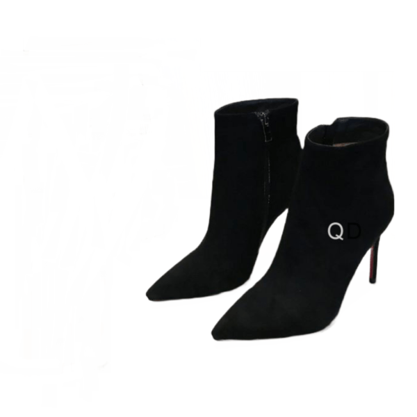 Ladies Christian Louboutin Black Suede Bootie