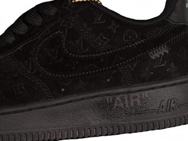 2022 Louis Vuitton x Air Force 1 Low 'Triple Black Gold' (Unisex) (SPECIAL LIMITED EDITION)