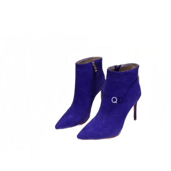 Ladies Christian Louboutin Blue Suede Bootie