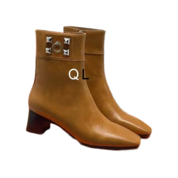 Ladies Hermes Beige Decouverte 50 Ankle Bootie