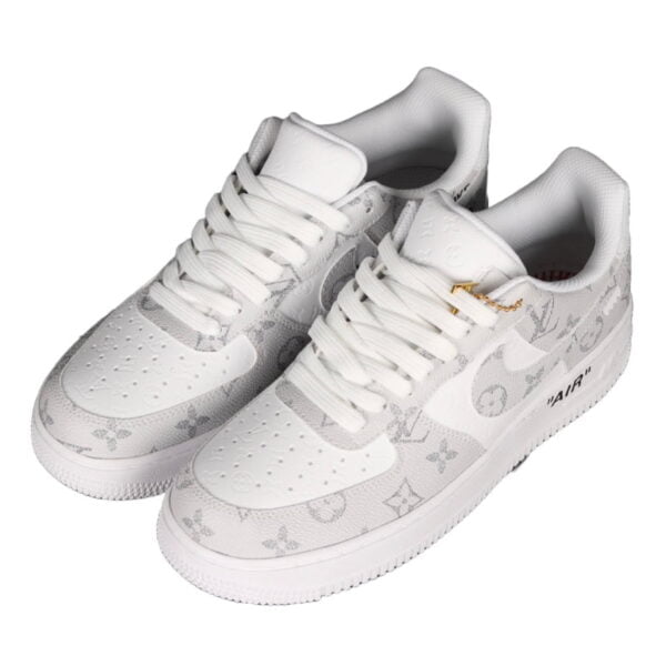 2022 Louis Vuitton x Air Force 1 Low Silver White Monogram (Unisex)