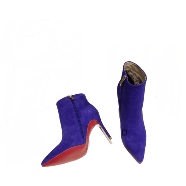 Ladies Christian Louboutin Blue Suede Bootie