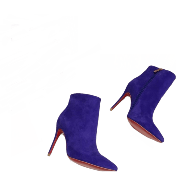 Ladies Christian Louboutin Blue Suede Bootie