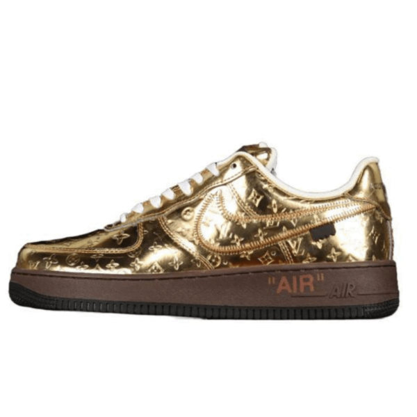 2022 Louis Vuitton x Air Force 1 Low Metallic Gold (Unisex)