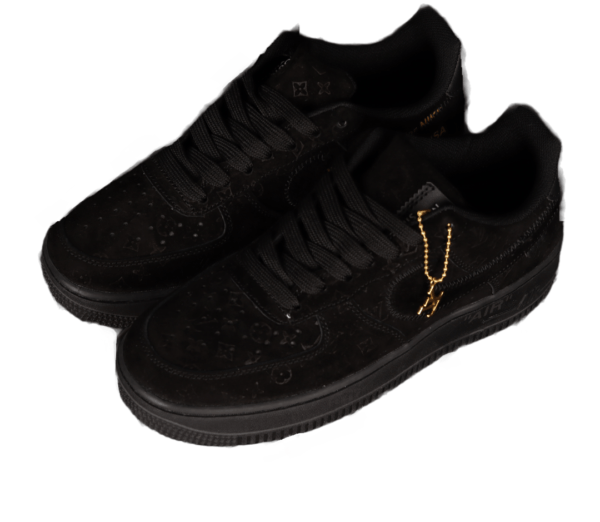 2022 Louis Vuitton x Air Force 1 Low 'Triple Black Gold' (Unisex) (SPECIAL LIMITED EDITION)