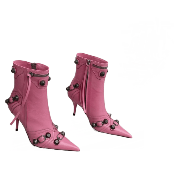 Ladies Balenciaga Pink Cagole 90mm Bootie