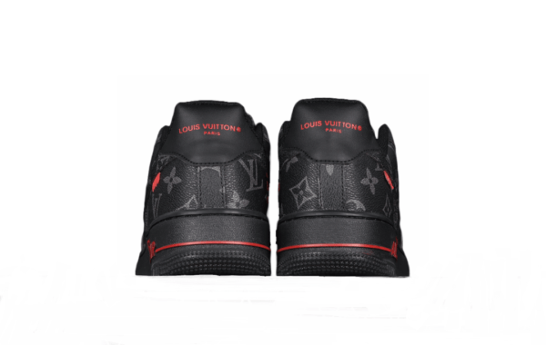 2022 Louis Vuitton x Air Force 1 Low Black Red Monogram (Unisex)