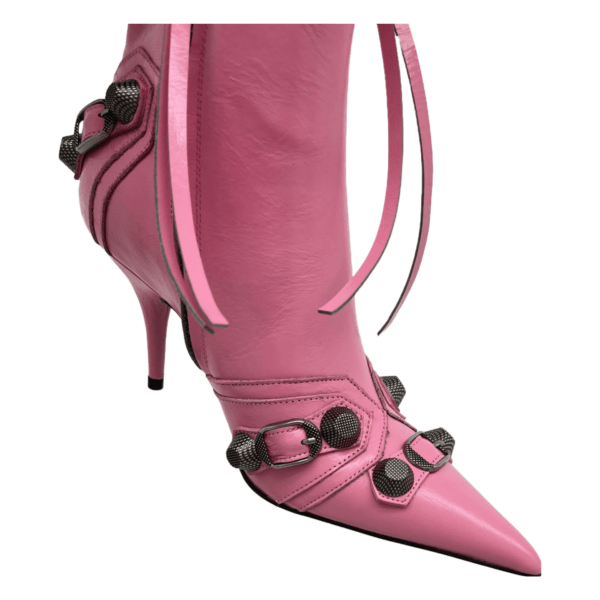 Ladies Balenciaga Pink Cagole 90mm Bootie