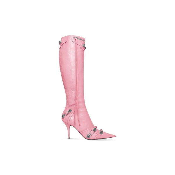 Ladies Balenciaga Cagole 90mm Pink Arena Lambskin Boot