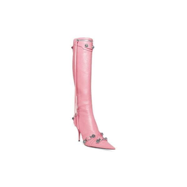 Ladies Balenciaga Cagole 90mm Pink Arena Lambskin Boot