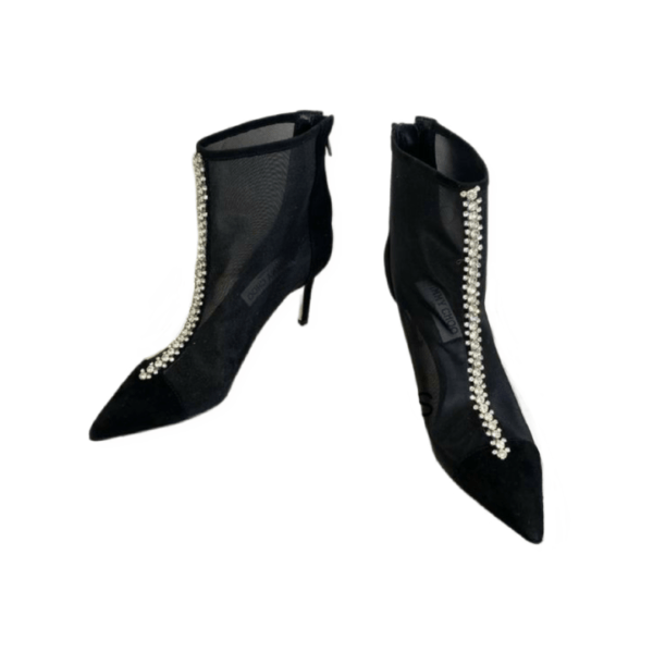 Ladies Jimmy Choo Black Suede Bing Boot 100