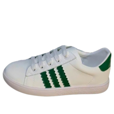 Kid's Gucci X Adidas White Green Leather Shoe (Unisex)