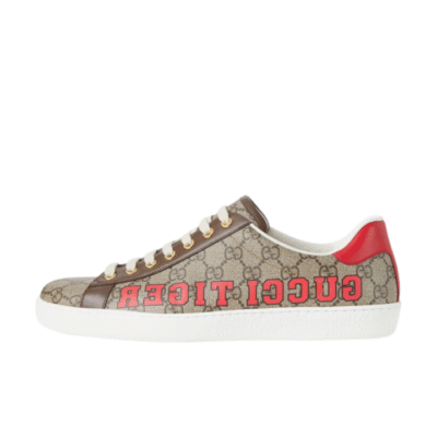 Kid's Gucci Beige Red GG Monogram 'Gucci Tiger' Shoe (Unisex)