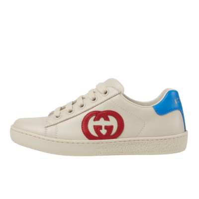 Kid's Gucci Red White Blue GG Shoe With Straps (Unisex)