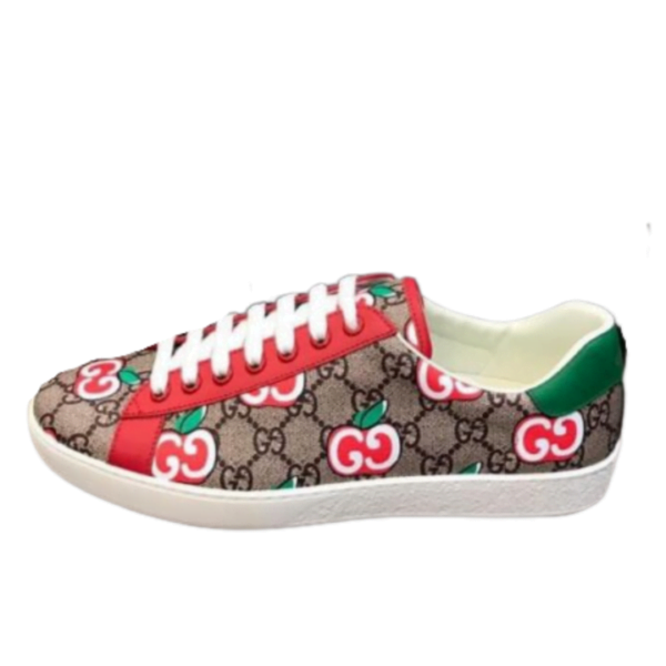 Kid's Gucci Red Green GG Canvas Monogram Shoe (Unisex)