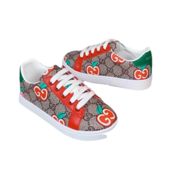 Kid's Gucci Green Brown GG Canvas Monogram Shoe (Unisex)