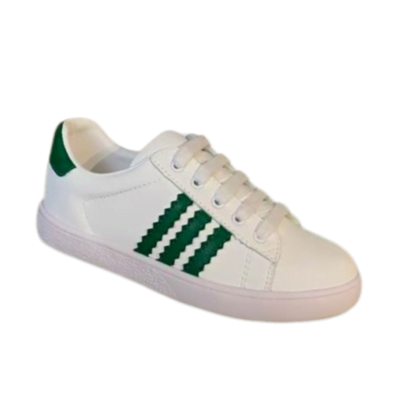 Kid's Gucci X Adidas White Green Leather Shoe (Unisex)