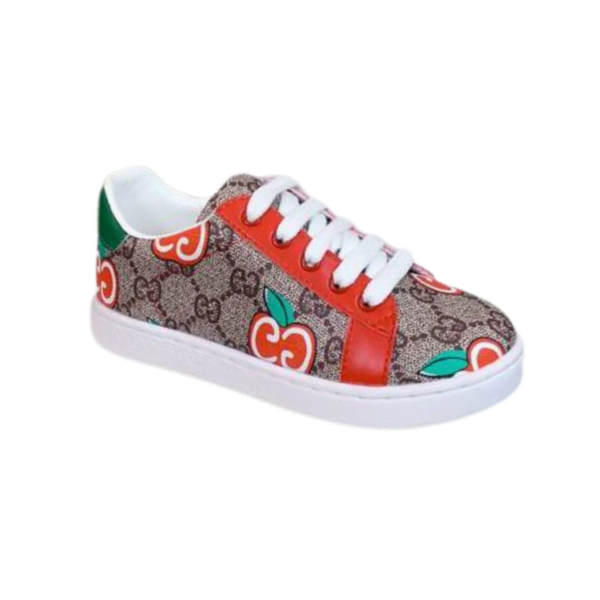 Kid's Gucci Green Brown GG Canvas Monogram Shoe (Unisex)