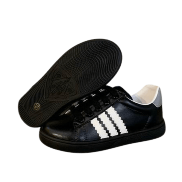 Kid's Gucci X Adidas Black Leather Shoe (Unisex)