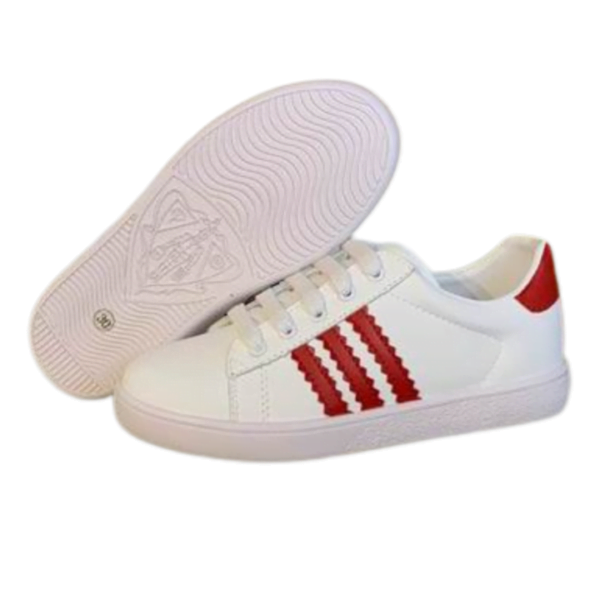 Kid's Gucci X Adidas Red White Leather Shoe (Unisex)