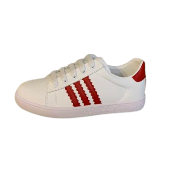 Kid's Gucci X Adidas Red White Leather Shoe (Unisex)