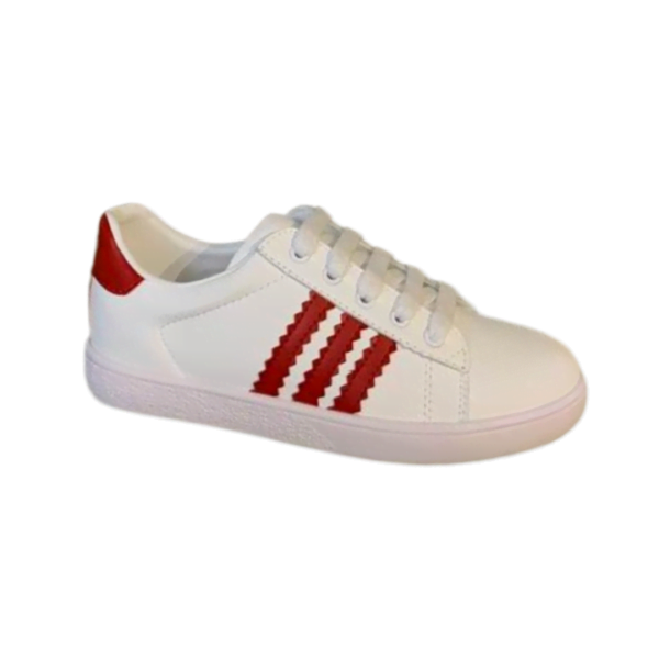 Kid's Gucci X Adidas Red White Leather Shoe (Unisex)