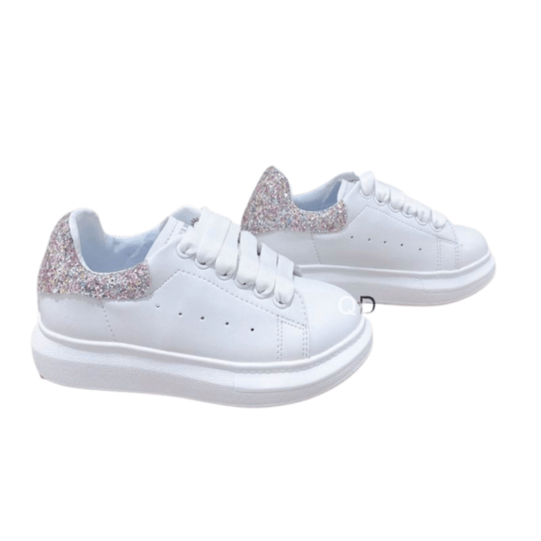 Kid's Alexander McQueen Oversize Crystal Embellished Shoe (Unisex)